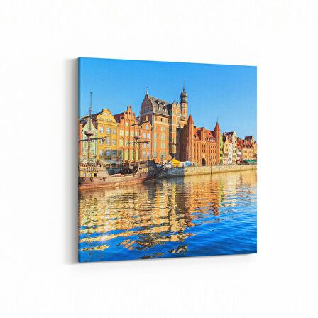 Olla 18407K Yapı Görseli Kare Kanvas Tablo (Ölçü: 25X25)