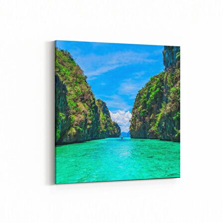 Olla 13906K Doğa / Manzara Görseli Kare Kanvas Tablo (Ölçü: 25X25)