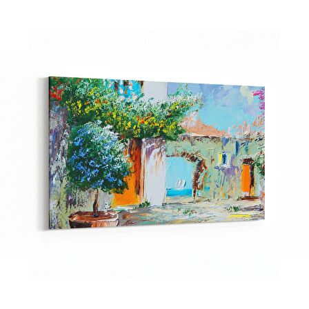 Olla 17843Y Yağlı Boya Görseli Yatay Kanvas Tablo (Ölçü: 45X30)