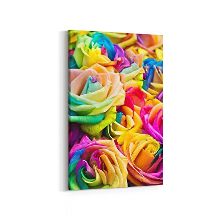Olla 11552D Çiçek Görseli Dikey Kanvas Tablo (Ölçü: 40X60)