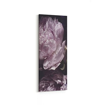 Olla 11783DI Çiçek Görseli Dikey İnce Kanvas Tablo (Ölçü: 40X120)