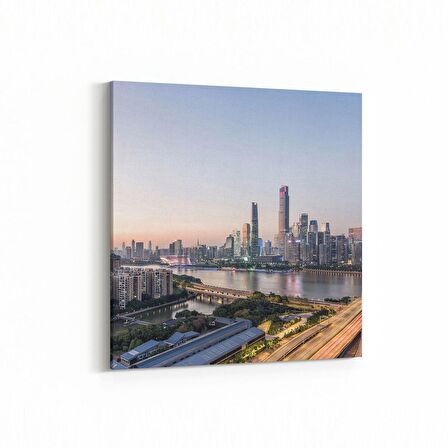 Olla 18762K Yapı Görseli Kare Kanvas Tablo (Ölçü: 100X100)