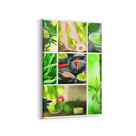 Olla 17095D Spa / Masaj Görseli Dikey Kanvas Tablo (Ölçü: 100X150)
