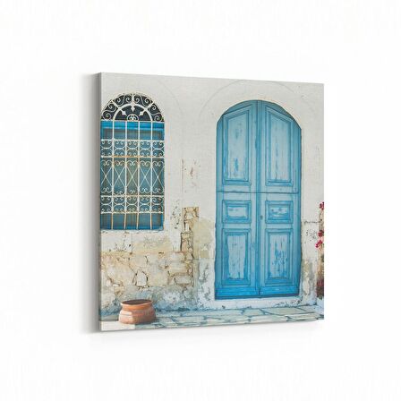 Olla 18766K Yapı Görseli Kare Kanvas Tablo (Ölçü: 30X30)