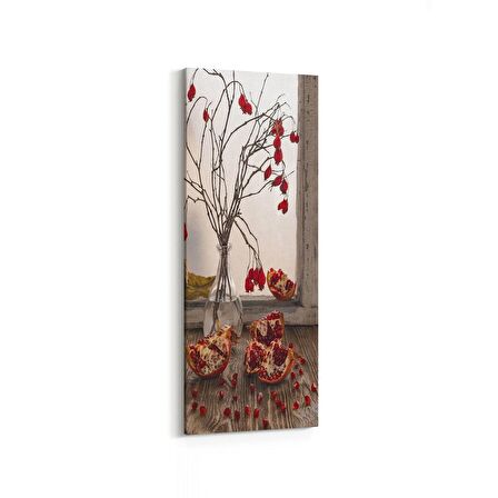 Olla 15307DI Gıda Görseli Dikey İnce Kanvas Tablo (Ölçü: 40X120)