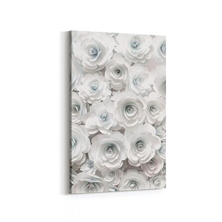 Olla 11597D Çiçek Görseli Dikey Kanvas Tablo (Ölçü: 60X90)