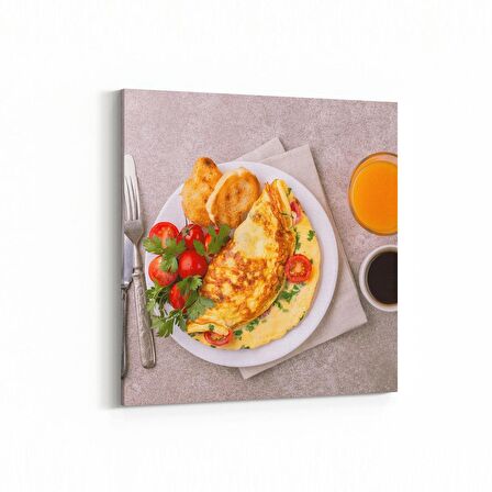 Olla 15018K Gıda Görseli Kare Kanvas Tablo (Ölçü: 25X25)