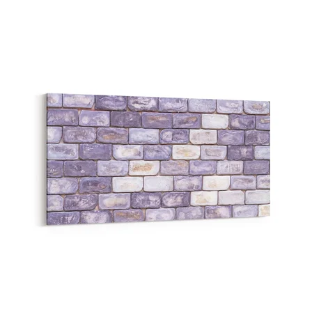 Olla 17410YD Taş / Tuğla Görseli Yatay Dar Kanvas Tablo (Ölçü: 60X30)