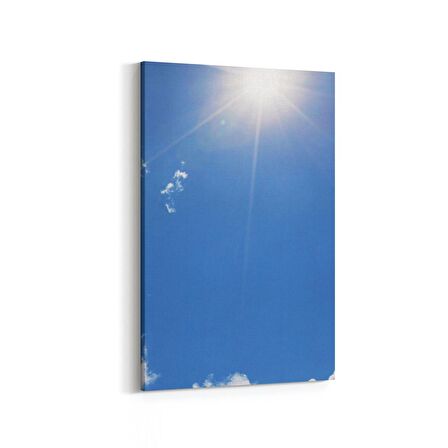 Olla 15445D Gökyüzü Bulut Görseli  Dikey Kanvas Tablo (Ölçü: 60X90)