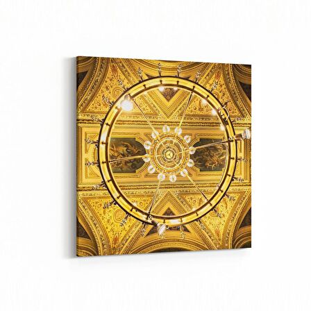Olla 18689K Yapı Görseli Kare Kanvas Tablo (Ölçü: 25X25)