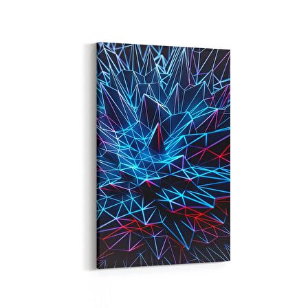 Olla 10396D Abstract Görsel Dikey Kanvas Tablo (Ölçü: 100X150)