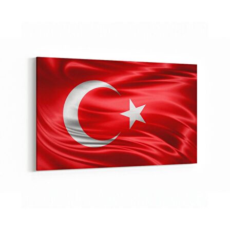 Olla 17553Y Türk Bayrağı Görseli Yatay Kanvas Tablo (Ölçü: 150X100)
