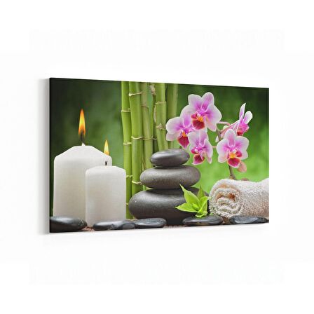 Olla 17065Y Spa / Masaj Görseli Yatay Kanvas Tablo (Ölçü: 45X30)