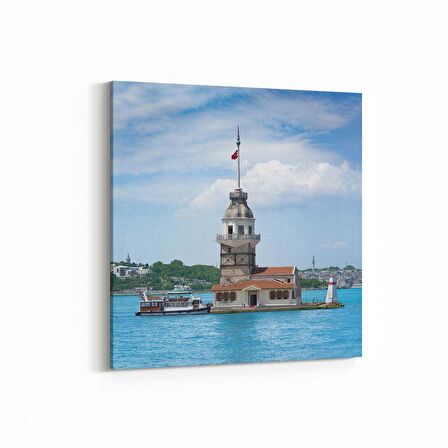 Olla 18824K Yapı Görseli Kare Kanvas Tablo (Ölçü: 25X25)