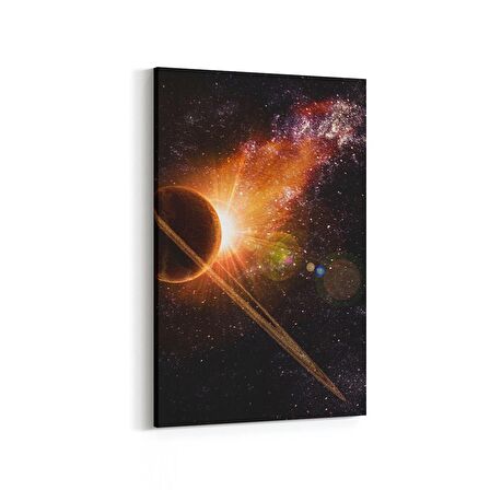 Olla 17695D Uzay Görseli Dikey Kanvas Tablo (Ölçü: 60X90)