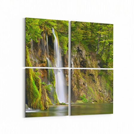 Olla 13304K4 Doğa / Manzara Görseli Kare 4'lü Kanvas Tablo (Ölçü: 145X145)