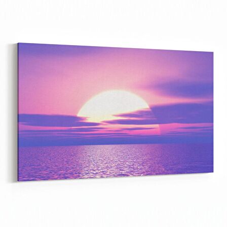 Olla 15961Y Günbatımı Görseli Yatay Kanvas Tablo (Ölçü: 45X30)