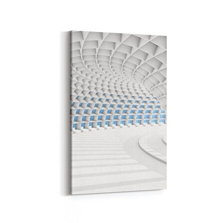 Olla 10443D Abstract Tünel Görsel Dikey Kanvas Tablo (Ölçü: 100X150)