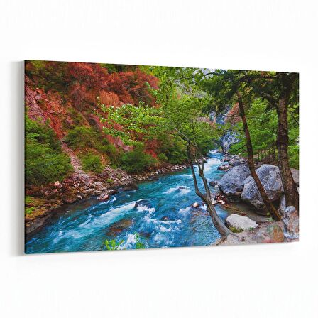Olla 14087Y Doğa / Manzara Görseli Yatay Kanvas Tablo (Ölçü: 150X100)