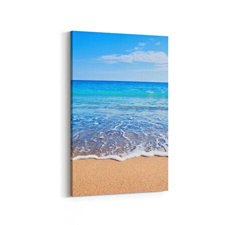 Olla 16586D Kumsal / Sahil Görseli Dikey Kanvas Tablo (Ölçü: 70X105)