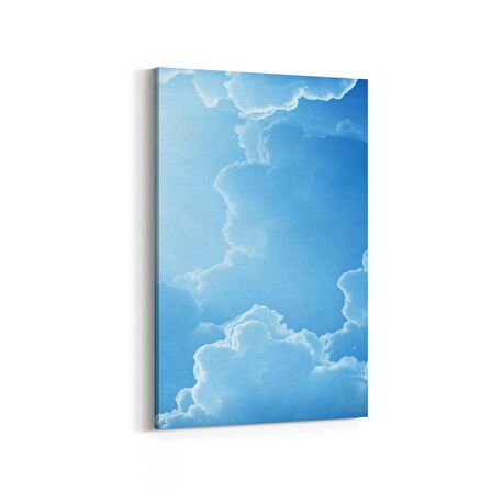 Olla 15760D Gökyüzü Bulut Görseli  Dikey Kanvas Tablo (Ölçü: 100X150)