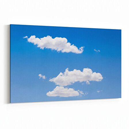 Olla 15407Y Gökyüzü Bulut Görseli  Yatay Kanvas Tablo (Ölçü: 30X20)