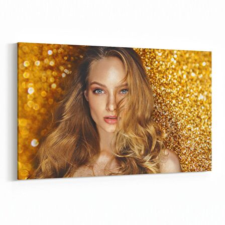 Olla 16967Y Model / Manken Görseli Yatay Kanvas Tablo (Ölçü: 45X30)