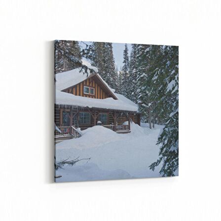 Olla 18868K Yapı Görseli Kare Kanvas Tablo (Ölçü: 30X30)