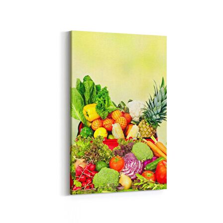 Olla 15155D Gıda Görseli Dikey Kanvas Tablo (Ölçü: 100X150)