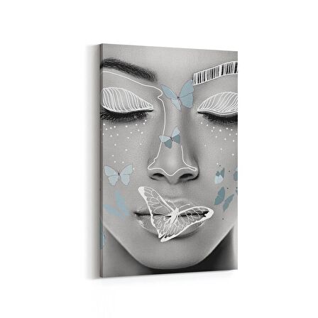 Olla 17010D Model / Manken Görseli Dikey Kanvas Tablo (Ölçü: 60X90)