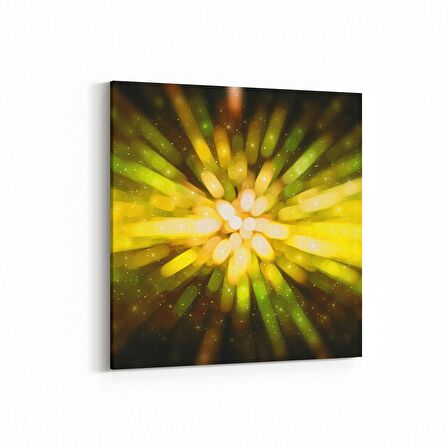 Olla 10343K Abstract Görsel Kare Kanvas Tablo (Ölçü: 25X25)