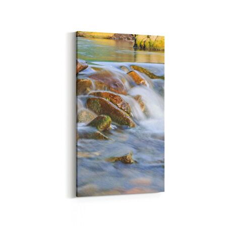 Olla 13856DD Doğa / Manzara Görseli Dikey Dar Kanvas Tablo (Ölçü: 40X80)