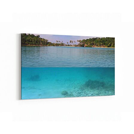 Olla 16560Y Kumsal / Sahil Görseli Yatay Kanvas Tablo (Ölçü: 70X50)