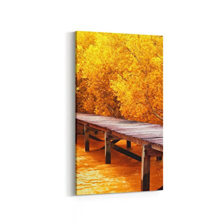 Olla 13490DD Doğa / Manzara Görseli Dikey Dar Kanvas Tablo (Ölçü: 30X60)