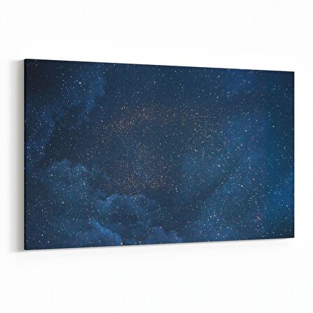 Olla 14733Y Gece Gökyüzü Görseli Yatay Kanvas Tablo (Ölçü: 120X80)