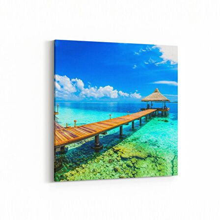 Olla 17897K Yapı Görseli Kare Kanvas Tablo (Ölçü: 25X25)