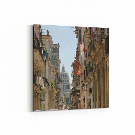 Olla 18515K Yapı Görseli Kare Kanvas Tablo (Ölçü: 100X100)