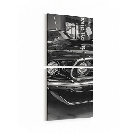 Olla 12271K2D Araç Görseli Kare 2'li Dikey Kanvas Tablo (Ölçü: 30X65)