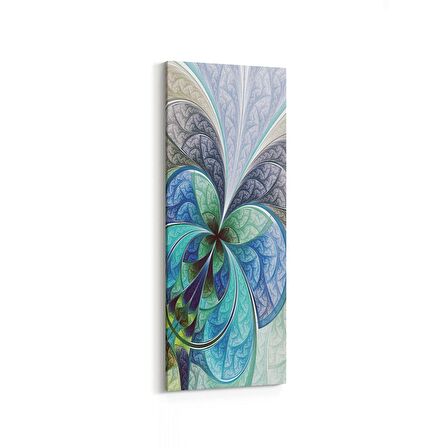 Olla 10077DI Abstract Görsel Dikey İnce Kanvas Tablo (Ölçü: 30X90)