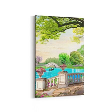 Olla 13663D Doğa / Manzara Görseli Dikey Kanvas Tablo (Ölçü: 20X30)
