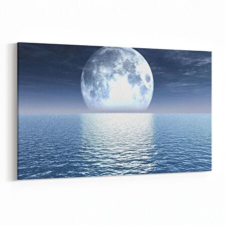 Olla 14756Y Gece Gökyüzü Görseli Yatay Kanvas Tablo (Ölçü: 90X60)