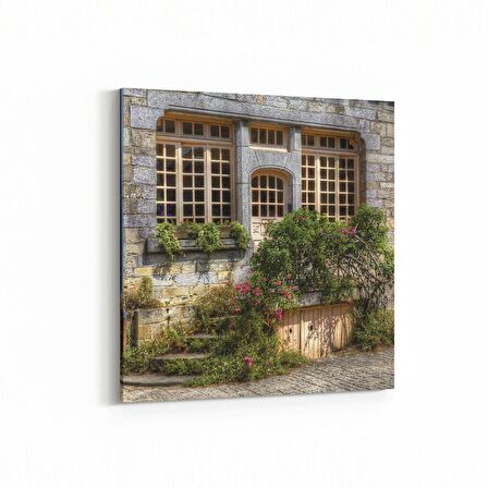 Olla 18417K Yapı Görseli Kare Kanvas Tablo (Ölçü: 25X25)