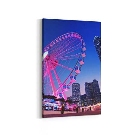 Olla 18926D Yapı Görseli Dikey Kanvas Tablo (Ölçü: 100X150)