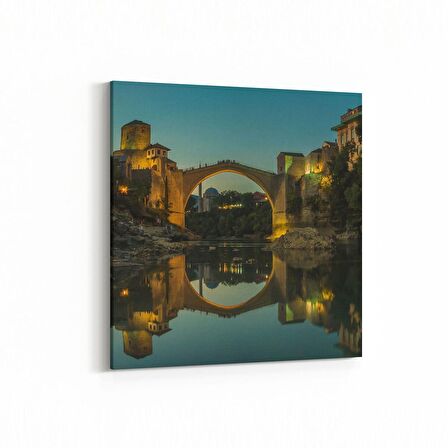 Olla 18666K Yapı Görseli Kare Kanvas Tablo (Ölçü: 25X25)