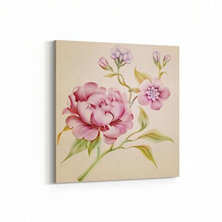 Olla 17719K Yağlı Boya Görseli Kare Kanvas Tablo (Ölçü: 60X60)