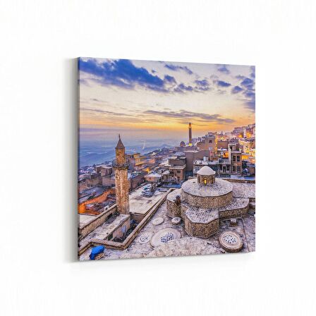 Olla 18545K Yapı Görseli Kare Kanvas Tablo (Ölçü: 25X25)