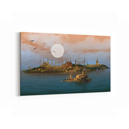 Olla 17902Y Yapı Görseli Yatay Kanvas Tablo (Ölçü: 70X50)