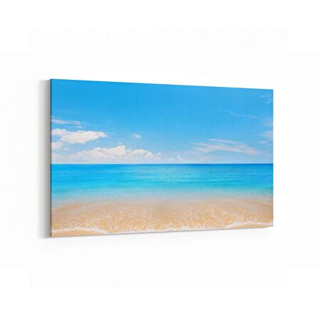 Olla 16441Y Kumsal / Sahil Görseli Yatay Kanvas Tablo (Ölçü: 70X50)