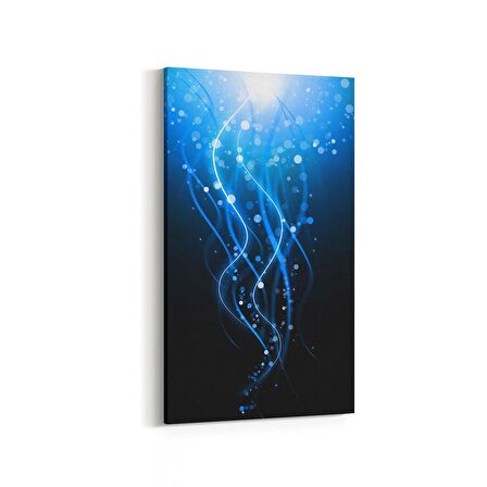 Olla 10356DD Abstract Görsel Dikey Dar Kanvas Tablo (Ölçü: 30X60)
