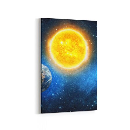 Olla 17674D Uzay Görseli Dikey Kanvas Tablo (Ölçü: 100X150)
